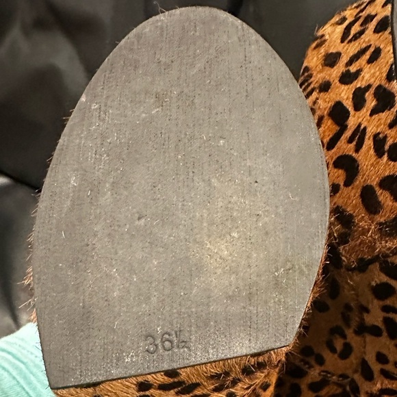 SAKS ANIMAL PRINT PLATFORM HEELED SHOES 36.5 main image 0